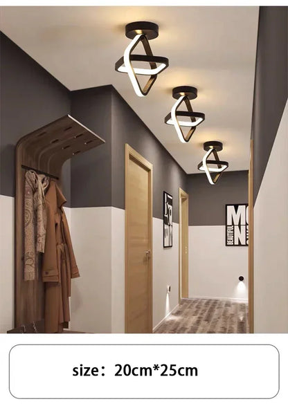 LED Strip Aisle Ceiling Lights Modern Minimalist Living Room Lamps For Balcony Entrance Staircase Home Decor corridor lamp
