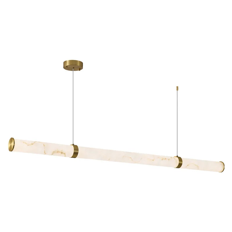 Italian Minimalist Pendant Lights Imitation Marble Strip Hanging Lamp Dining Table Restaurant Home Ceiling Decoration Chandelier