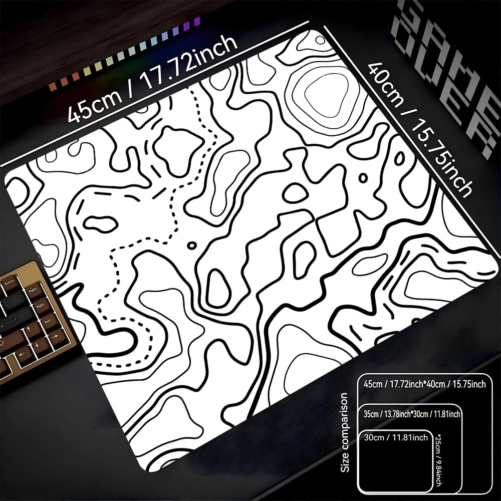 Fluid Mouse Pad 22X18 40X45 Square Computer Accessories Office Game Table Mats Rubber Anti-slip Mousepads Small Decor Desk Pads