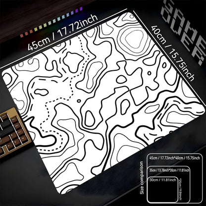 Fluid Mouse Pad 22X18 40X45 Square Computer Accessories Office Game Table Mats Rubber Anti-slip Mousepads Small Decor Desk Pads
