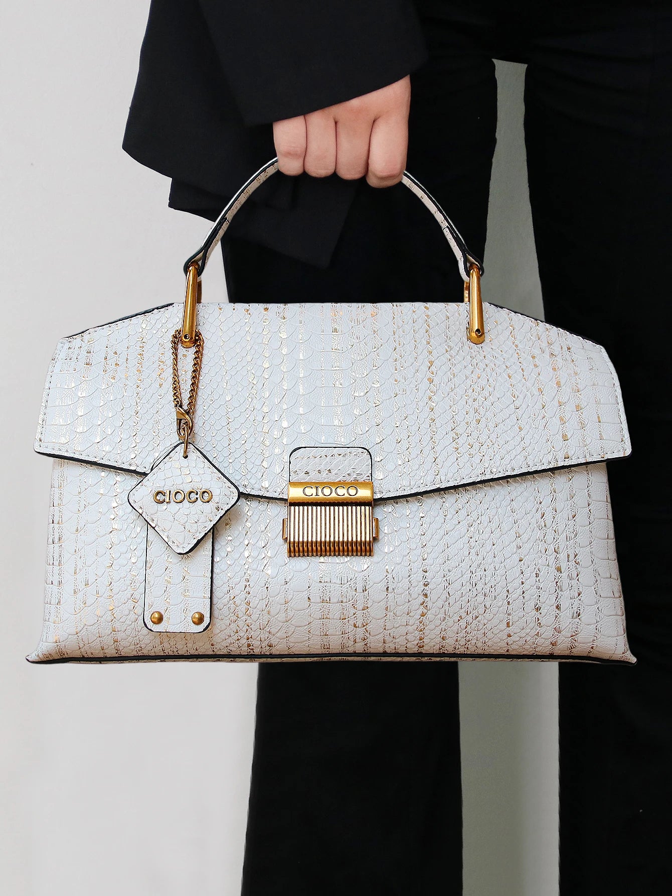 2026 New Retro Blue Snake-Shaped High-Grade Handbag Fashion Luxury Handbag Lightweight Large-Capacity One-Shoulder Messenger