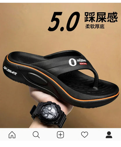 Summer Men Slippers Non Slip EVA Flip Flops Lightweight Home Sandals Soft High Quality Slides Fashion Outdoor Beach Bathroom
