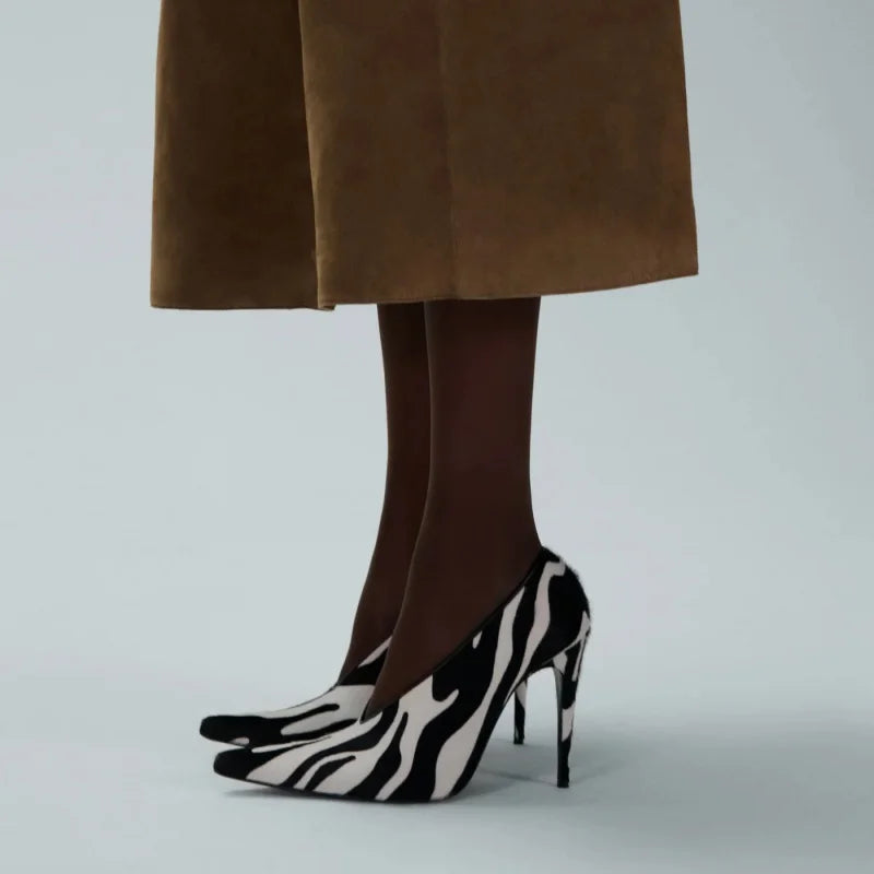 2026Spring/Summer New Pointed Stiletto Single Shoes European and American Fashion 34-45 Large Women's Fashion Women's Shoes