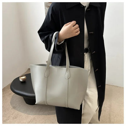 Retro Faux Leather Shoulder Bag, Large Capacity Office Commuter Handbag,Top Handle Purse Durable Work Laptop Tote Bags for Women