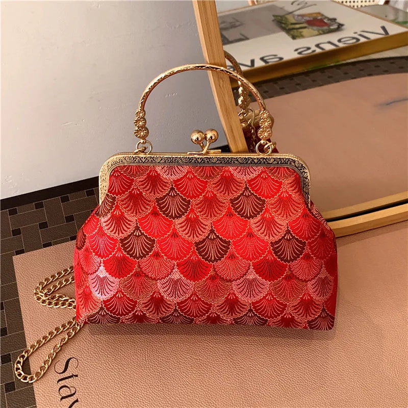 Luxury High Design Women Evening Bag Brand Party Banquet Glitter Bag for Ladies Wedding Clutch Handbag Shoulder Bag Chain Bolsas