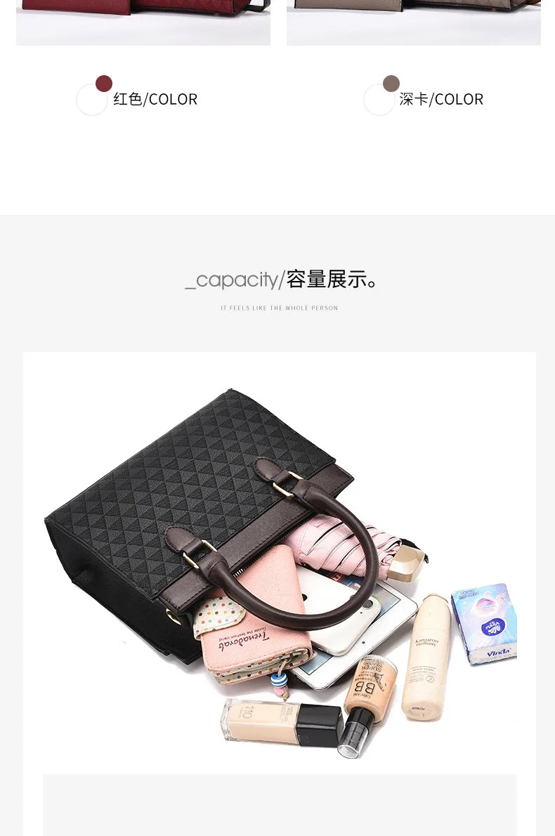 Elegant Women Shoulder Bag PU Leather Ladies Messenger Bag Fashion Single Totes Bag Korean Luxury Lady Handbags Bolsa Feminina