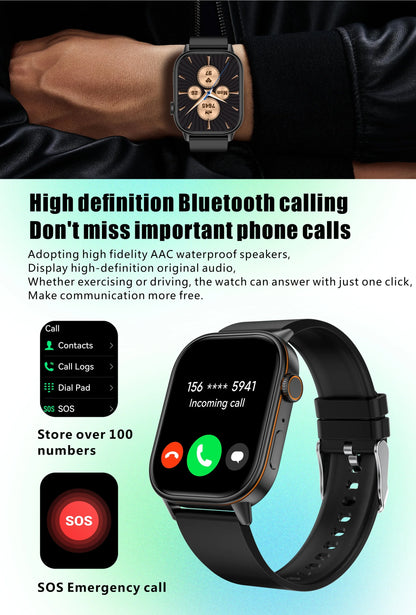2026 New Multifunctional Smartwatch Women Gift Built-in GPS Bluetooth Call Music Fitness Sports Bracelet Sleep Monitor Watch Lad