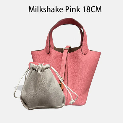 Women Bags Handbags Bucket Bag 18/22 Big Small Fashion Tote Bag Genuine Leather Luxury Quality Designers Lady Hand Bags