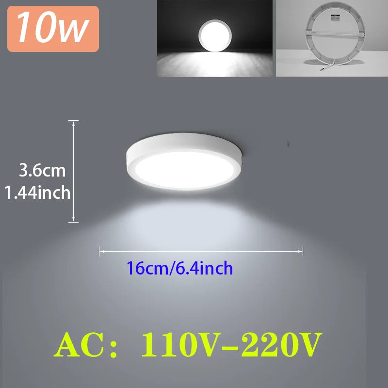 Modern Led Ceiling Lamps 15/20/30W Ceiling Panel Fixtures AC 110V-220V For Room Living Bedroom Kitchen Home Decor Panel Lights