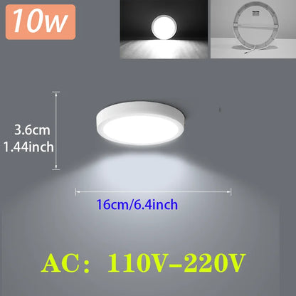 Modern Led Ceiling Lamps 15/20/30W Ceiling Panel Fixtures AC 110V-220V For Room Living Bedroom Kitchen Home Decor Panel Lights
