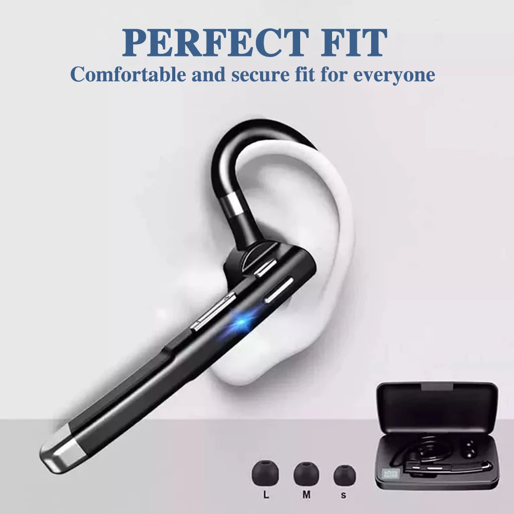 Newest Wireless Headphones Business Bluetooth v5.3 Earphones Hands-free Call Mic Noise Cancelling Headset Earbuds for Driving