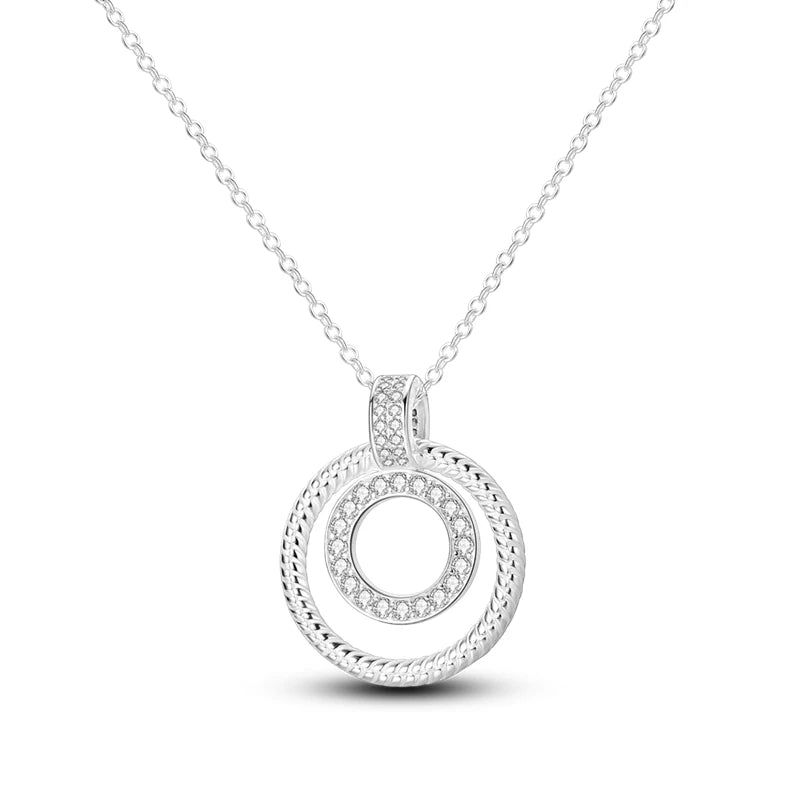 925 Sterling Silver Luminous Firefly Heart Shaped Zircon Pendant Necklace For Women Fashion Anniversary Birthday Jewelry Gifts
