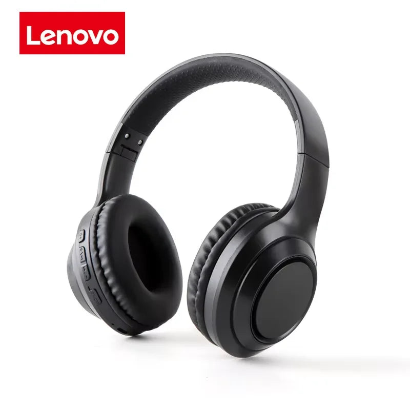 Lenovo Bluetooth 5.3 Earphones Over-ear Foldable Computer Wireless Headphones Gaming Headset 360° Stereo Sound Headset Original