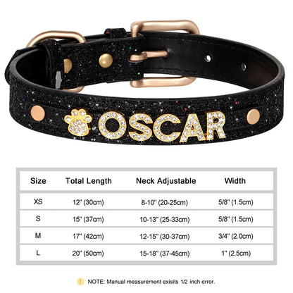 Personalized Small Dogs Chihuahua Collar Bling Rhinestone Dog Collars Free Custom Pet Dogs Cats Name Charms Pet Accessories