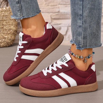 2026 New Designer Sneakers for Women Casual Patchwork Leather Sneakers Women Outdoor Casual Comfortable Ladies Shoe