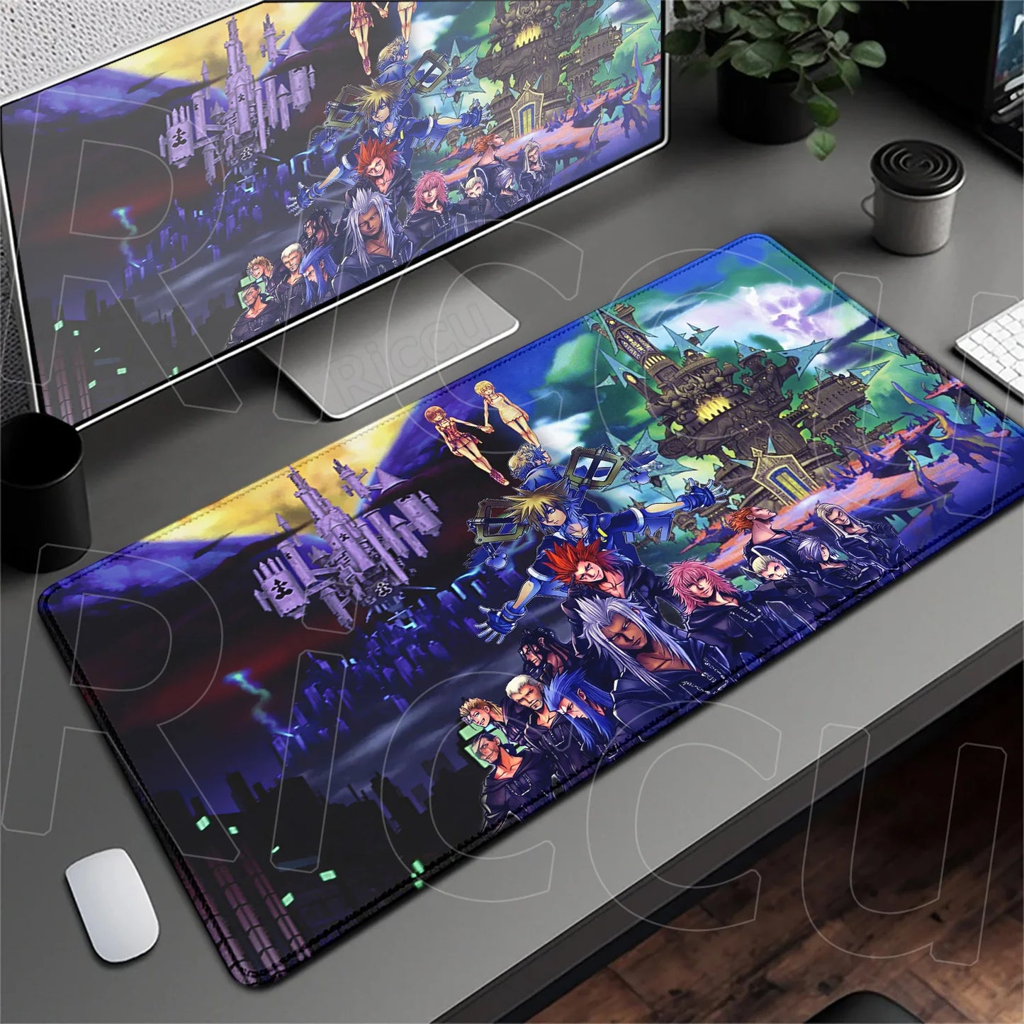 Anime Mousepad Hot Gaming K-kingdom H-hearts Non-Slip Laptop Long Deskmat Xxl Office Extended Mouse Mat Gamer Speed Keyboard Pad