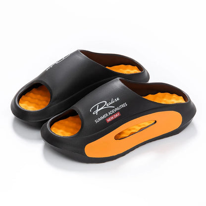 Summer Men's Massage Slippers Indoor Outdoor Sandals Beach Men Casual Shoes Soft Slides Flip-flops Men Women Home Slippers