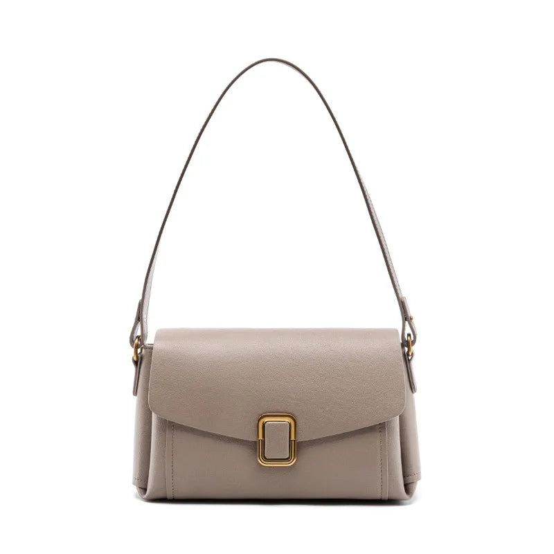 Women's Genuine Grade Cow  Leather Shoulder Crossbody Purse Bag Luxury Designer Ladies Underarm Bag Female Small Square Bag New