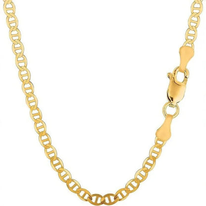 9999 24K pure gold men's flat bottomed chain Boss necklace simple and elegant, men's exclusive gold jewelry gold necklace