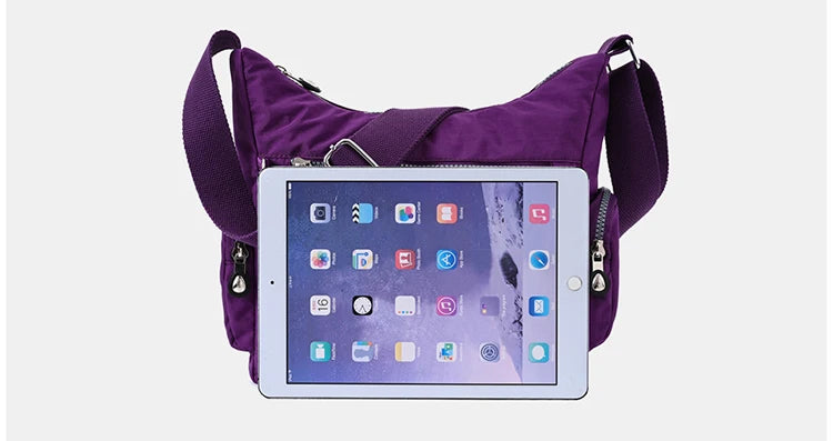 Women's Shoulder bag Nylon Female Travel Handbag Ladies Messenger Bag light CrossBody Bag High-grade Wear-resistant fabric