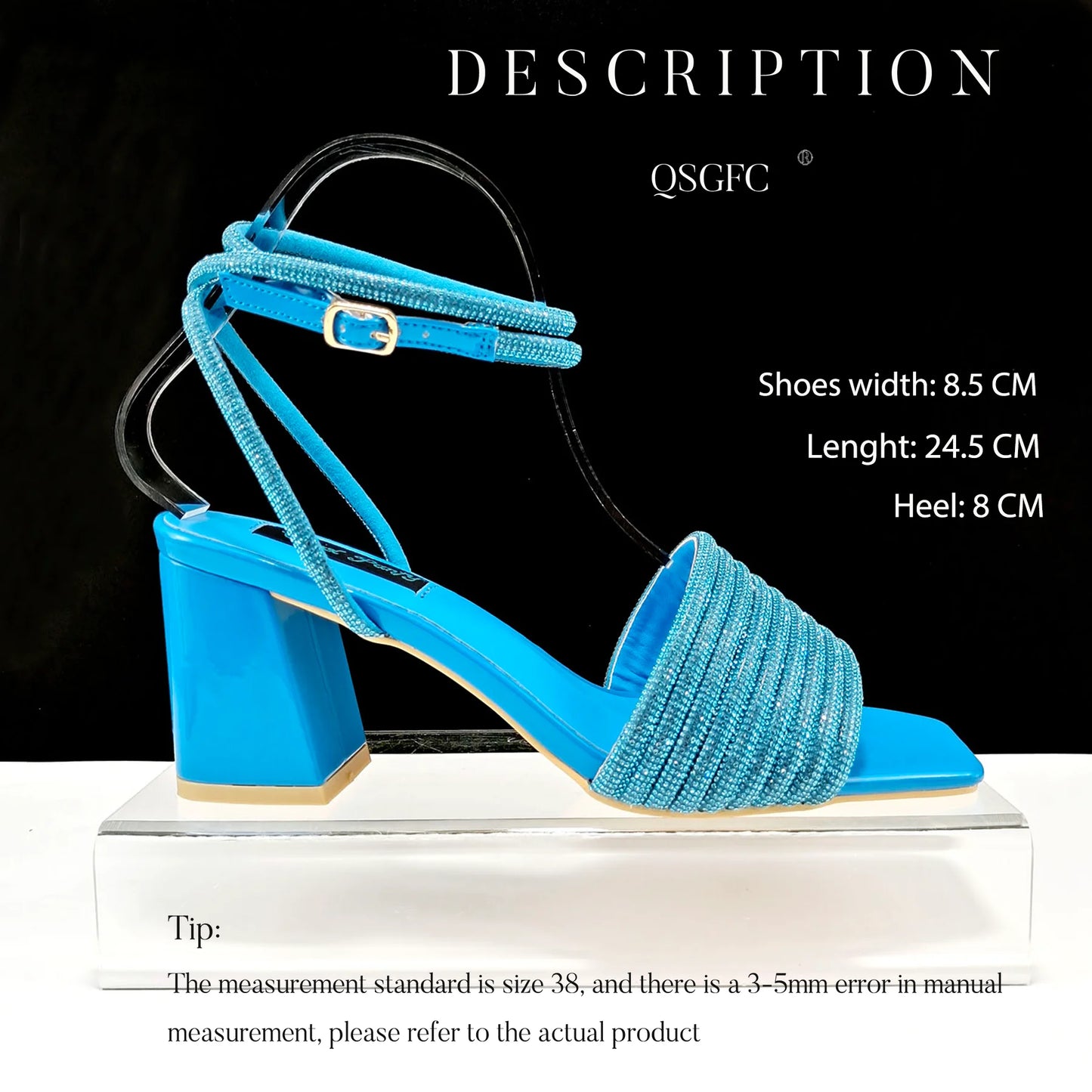 Stylish And Special Olive Bright Bag Match Women's Sandals Set With Big Diamond Tassels And Long And Short Double Chains