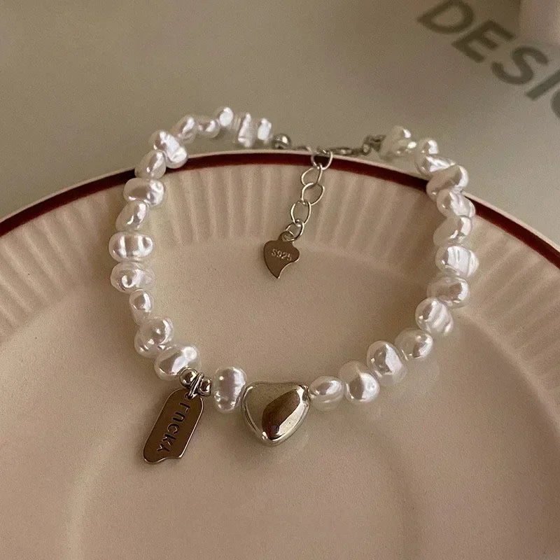925 Sterling Silver Beautiful Bead Bracelets For Women Korean Fashion Designer Adjustable Bead Bracelet Luxury Original Jewelry