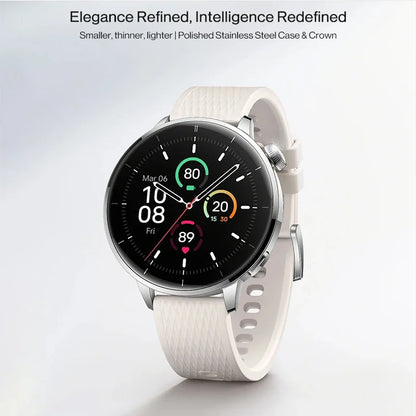 Global Version OnePlus Watch 3 43mm Smart Watch 1.32inches AMOLED Up to 60h Battery Life Wear OS by Google GPS NFC