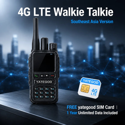 GM10 POC 4G Network GPS 100KM Dual-Mode Walkie-Talkie Global Intercom 5000KM Radio