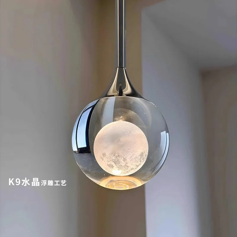 Modern Crystal Pendant Lights Indoor Ceiling Lamp Bedroom Living Room Bar Counter Ceiling Chandelier Lights Home Decor