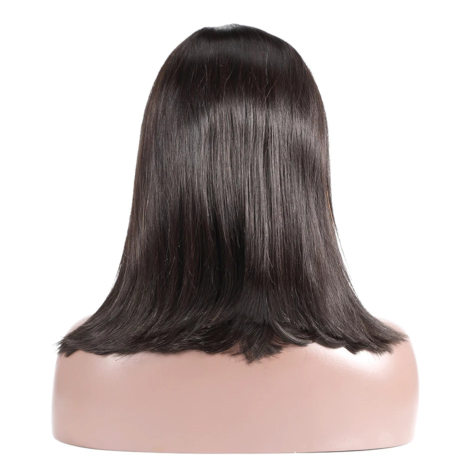 Bob Wig Human Hair 200% Density 13x4 HD Lace Frontal Short Straight Lace Front Bob Wigs For Black Women Human Hair Pre Plucked