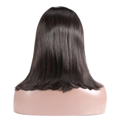 Bob Wig Human Hair 200% Density 13x4 HD Lace Frontal Short Straight Lace Front Bob Wigs For Black Women Human Hair Pre Plucked