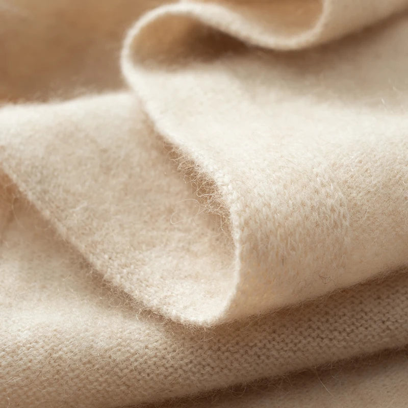 High quality triangular design women's 100% cashmere scarf fashionable shawl winter knitted warm neck protection adult scarf