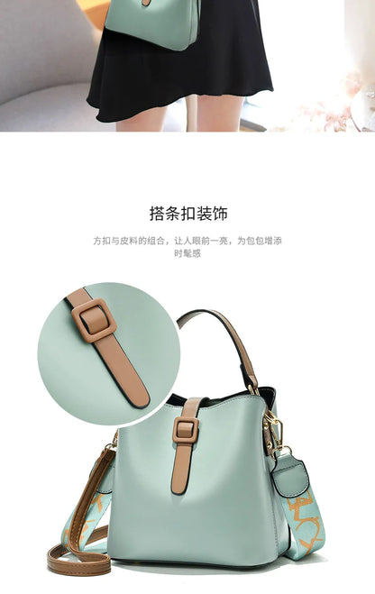 Fashionable Wide Shoulder Strap Women Handbag Classic Retro Small Square Bag Luxury Brand Designer Single Shoulder Crossbody Bag