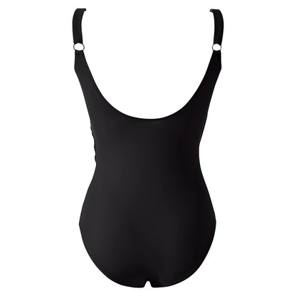 2026 New Sexy V-Neck One Piece Swimsuit For Women Plus Size Swimwear Female Bathing Suits Summer Beach Wear XL Size Swimsuit