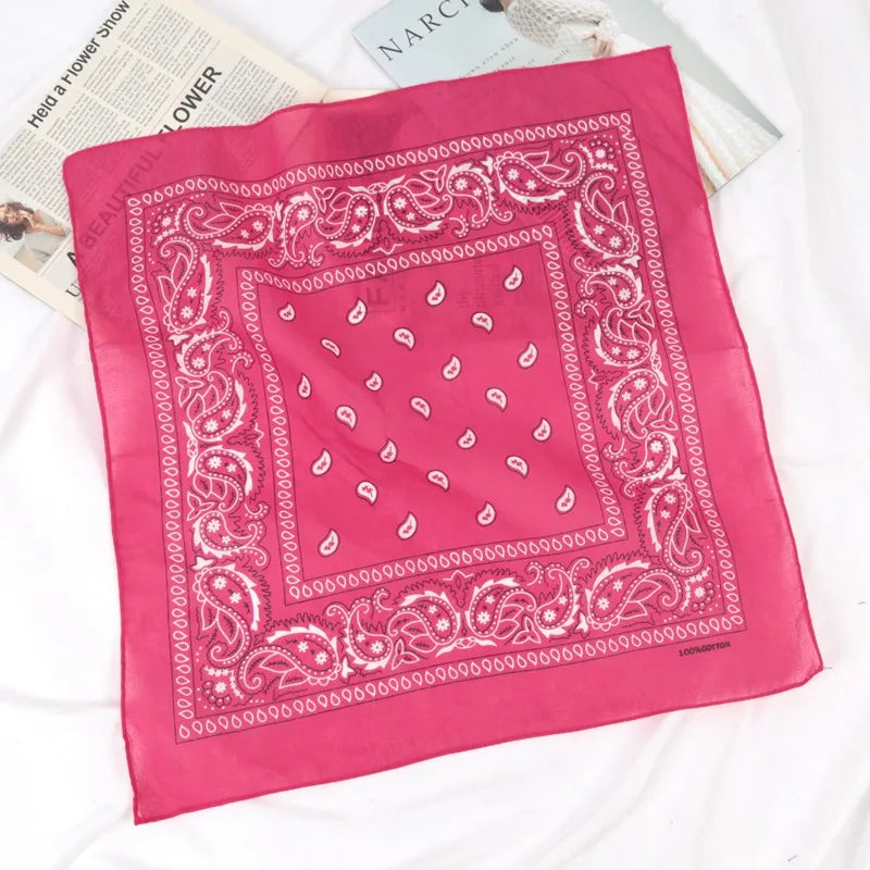 21 Colors Summer Ip Hop Bandana Casual Elegant Thin Breathable Neck Women Head Wrap Hair Scarves Shawl for Women/Men/Boys/Girls