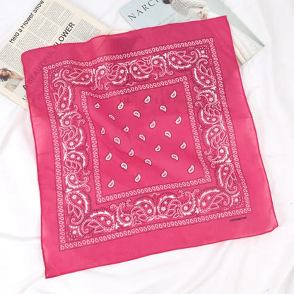21 Colors Summer Ip Hop Bandana Casual Elegant Thin Breathable Neck Women Head Wrap Hair Scarves Shawl for Women/Men/Boys/Girls