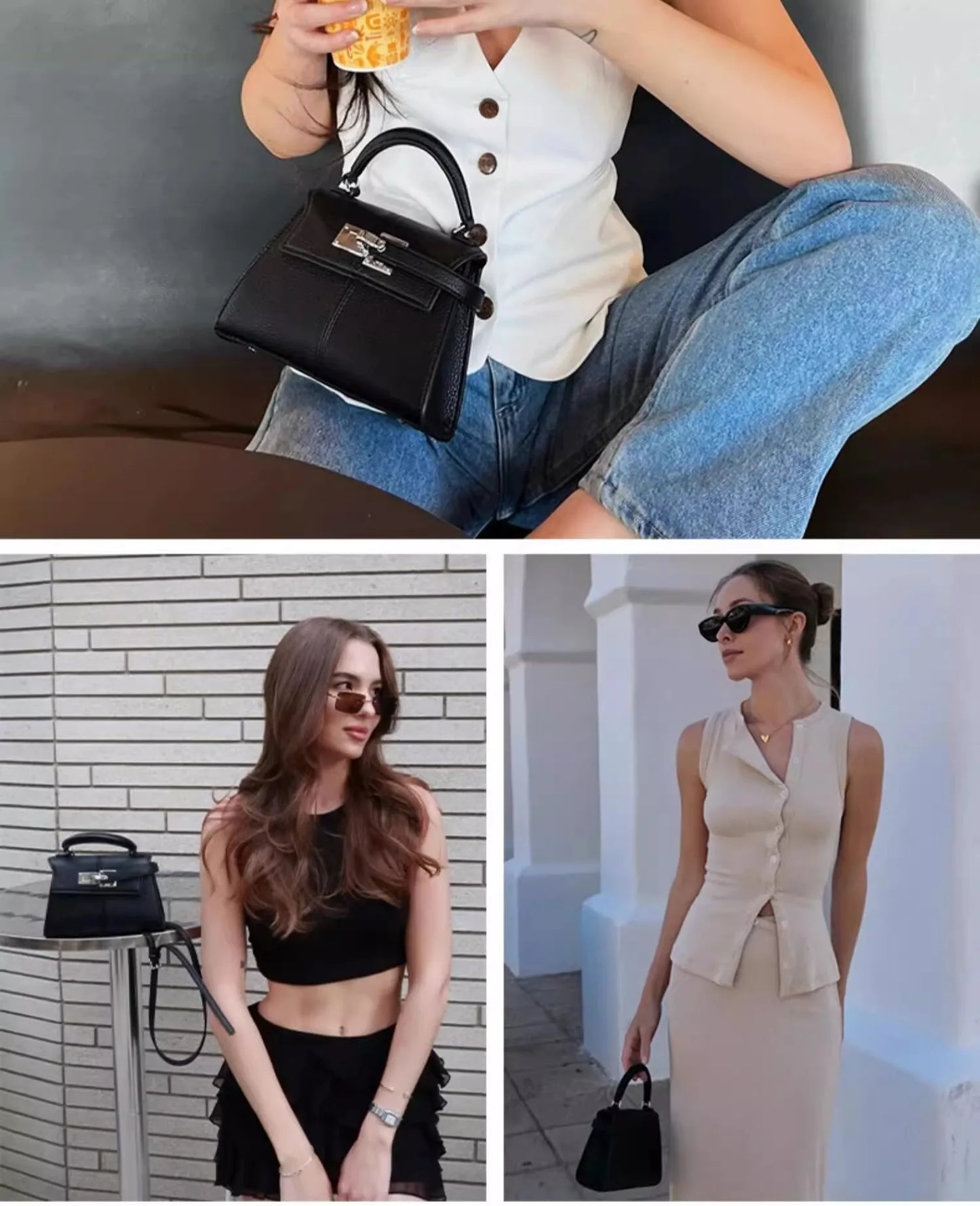 2026 New Trapezoidal Genuine Leather Women Handbag Niche Fashion Versatile Top Handle Luxury Ladies Shoulder Crossbody Purse