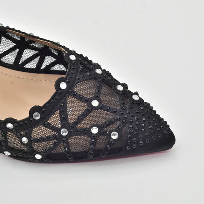 Italian Shoe and Bag Set for Party In Women Shoes for Women 2025 Designer Luxury Hollow Design Trendy Party Ladies Shoes and Bag