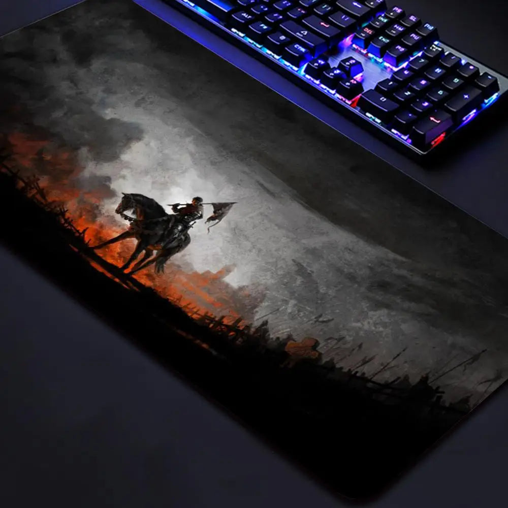 Kingdom Come Deliverances Games Mouse Pad Game eSports CSGO mouse pad extra large thickened table mat boys and girls anti-slip m