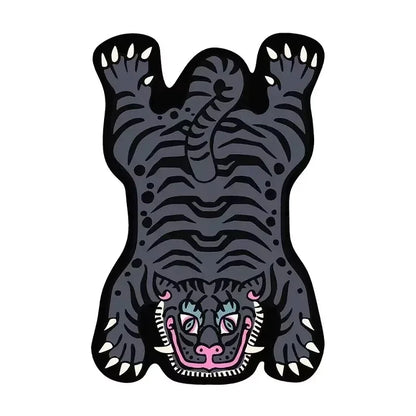 VIKAMA Cartoon Tiger Carpet - Durable and Easy to Clean Home Decor Living Room Sofa Coffee Table Rug Bedside Rug for Bedroom