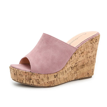 11CM Super High Heels Platform Sandals Women Wedges Open Toe Shoes Ladies Summer Slip On Slippers Beach Slides Femmes Sandalias