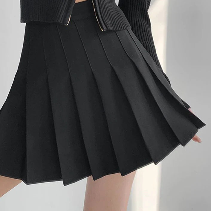 Summer Girls College Style Uniform Suit White Puff-Sleeve Shirt with Bow Slim Waist Skirt Set Women's Short-Sleeve Top And Skirt