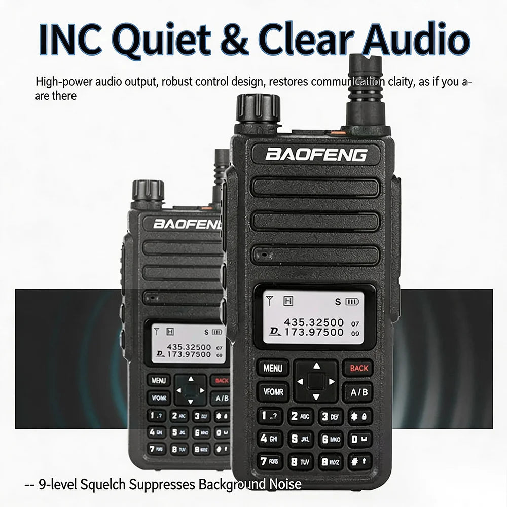 BAOFENG DM1801 Dual Slot DMR Digital & Analog Handheld Walkie Talkie, Professional Ham Outdoor Two Way Radio
