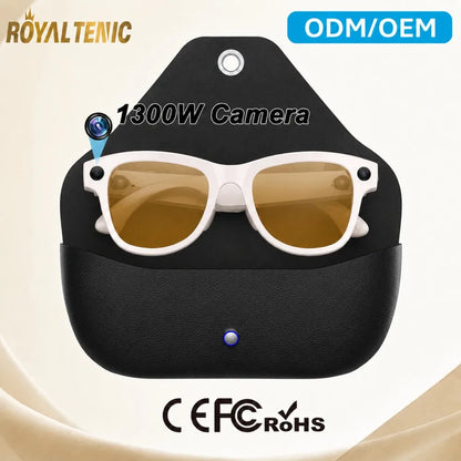New AI Smart Glasses 13MP HD Camera 1200P Video  Multiple Languages Translation WiFi Sunglasses Bluetooth Call Music Men Women