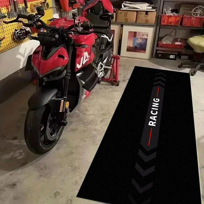 VIKAMA Motorcycle Garage Pit Mat Motorbike Garage Mat Anti Slip Oil Resistant Waterproof Pad Parking Workshop Decor