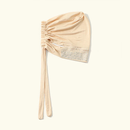 Jersey Cotton Muslim Women Under Hijab Cap With Ear Hole Inner Hijab Cap Round Forehead Underscarf Bonnet Femme Musulman
