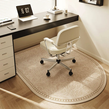 VIKAMA Computer Chair Non-Slip Mat Bedroom Dresser Chair Foot Mat Study Swivel Chair Floor Protection Mat Under Desk Carpet