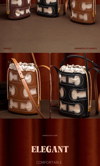 CHCH Women's Shoulder Bag 2026 Spring Hollow Design Handbag High Quality Detachable Shoulder Strap16.5*10*22.5cm