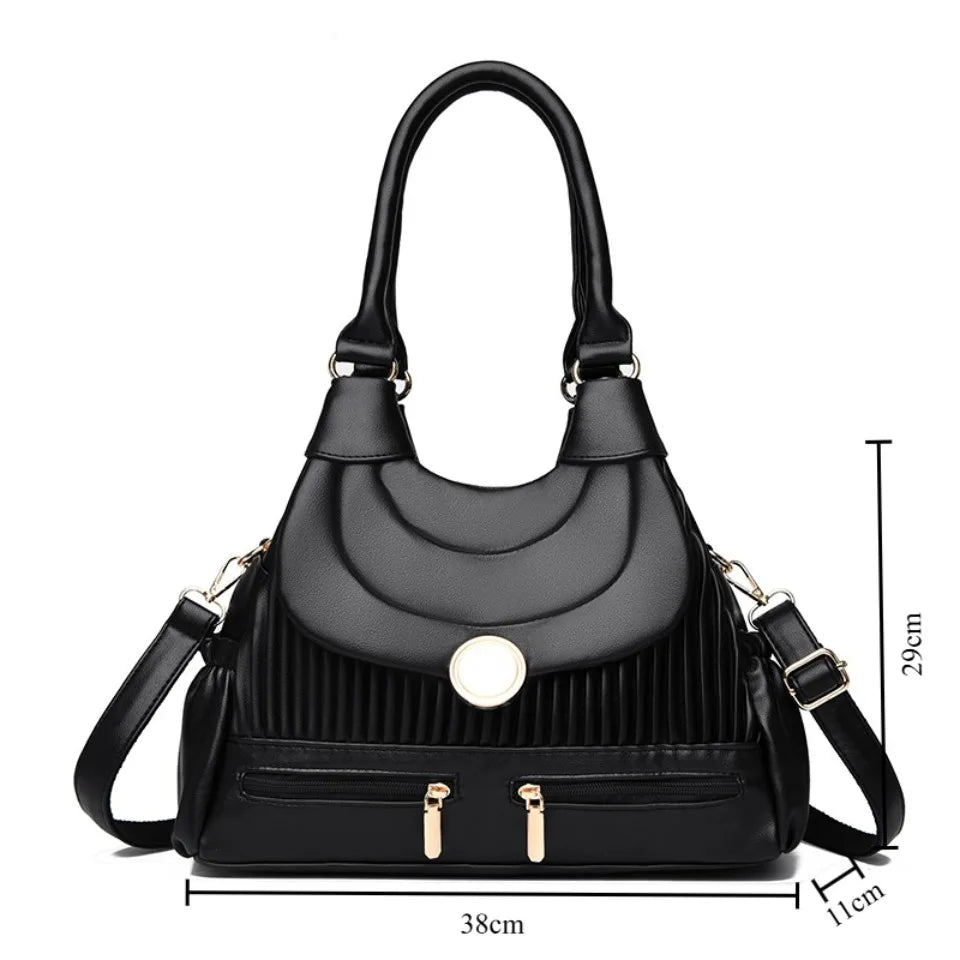 Genuine Brand Luxury Handbags for Women Designer Fashion Tote Bag High Quality Soft Pu Leather Shoulder Crossbody Hand Bags Sac