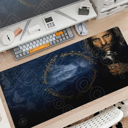 Washable Gaming Mouse Pad L-lord of the Rings PC Table Decoration Carpet XXL Gamer Stitch Edge Rubber Mice Mat Gadgets Keyboards